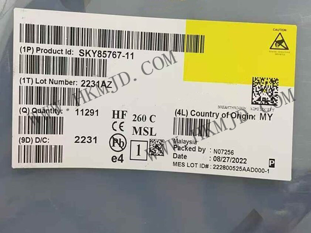 現(xiàn)貨供應(yīng)【SKY85767-11】高性能WiFi 6前端模塊（FEM），34.5dB高增益