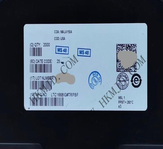 [出售] LTC1668IG (ADI) 16位，50Msps 差分電流輸出數(shù)模轉(zhuǎn)換器